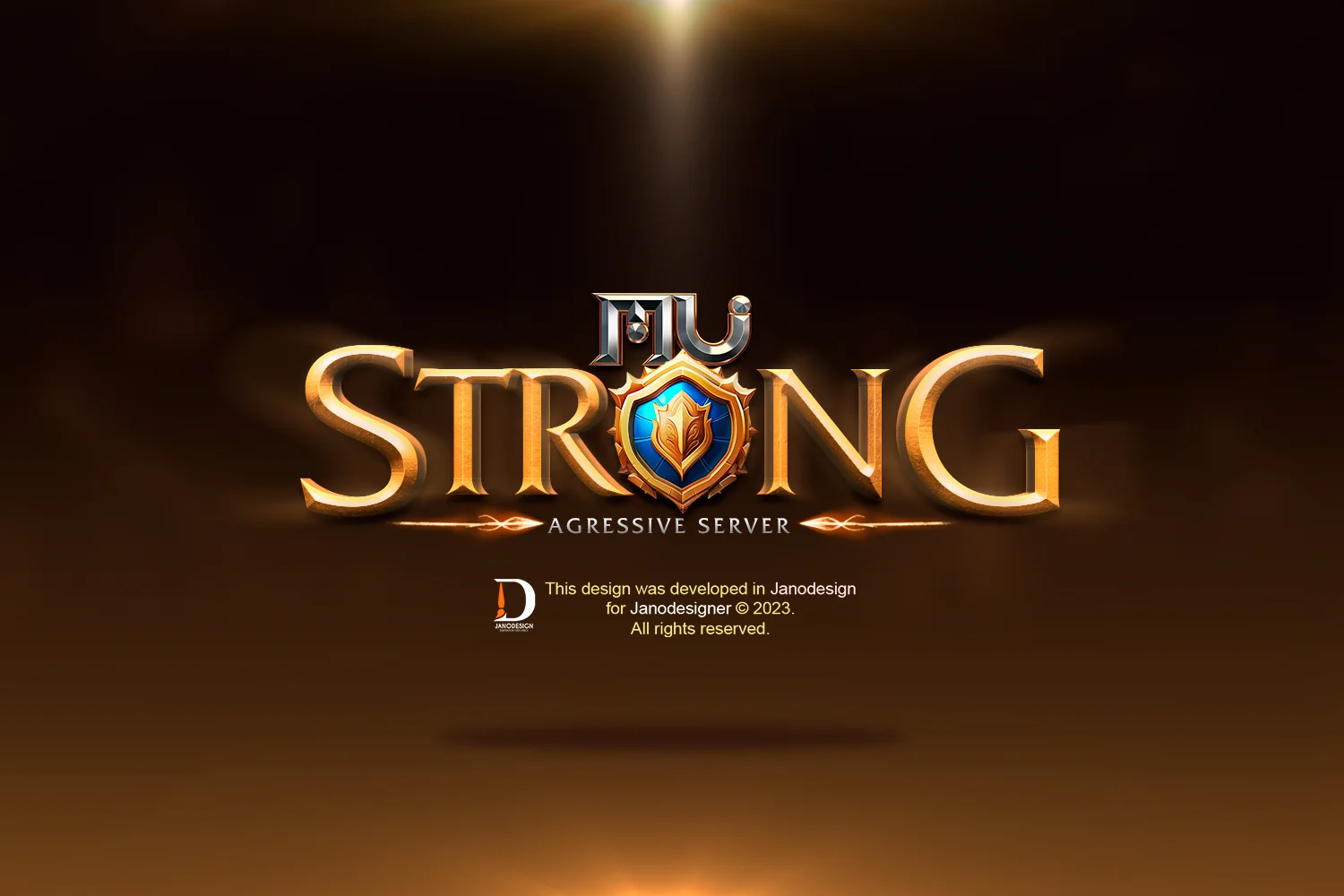 EDITABLE GAME LOGO - MU STRONG